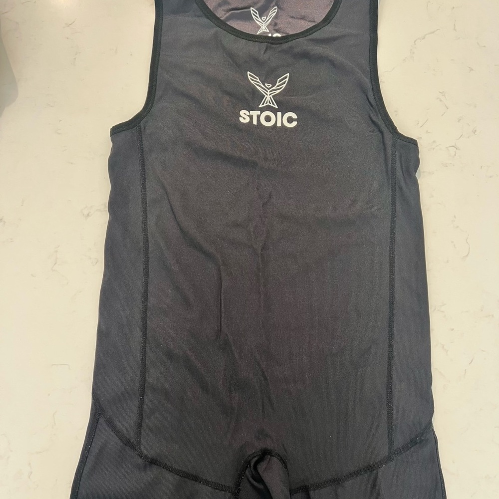 Stoic Powerlifting Black Sleeveless Singlet
